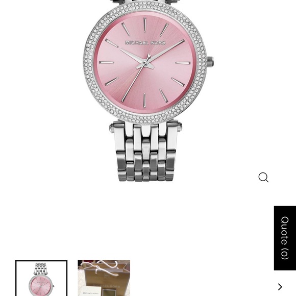 Elegant Silver and Pink Women\'s Watch